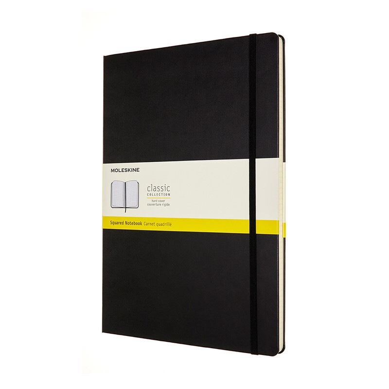Buy Moleskine Classic Notebook, A4, Grid, Black, Hard Cover QP111 MyDeal