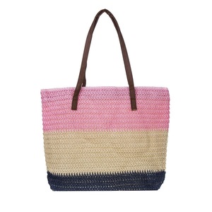 Tri-Colour Pink Tote Bag with Spacious Design BS712