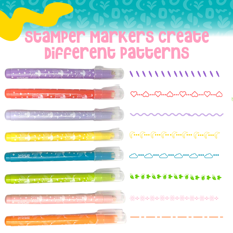 Scented Markers For Kids - Art Kits for Kids 6-9 - Fairy Gifts For Girls -  Coloring Kit Includes Smelly Markers, Stamp Markers, Sparkly Fairy Pencil