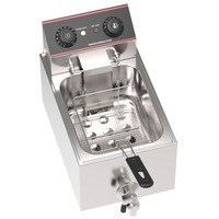 YOPOWER 8L Deep Fryer,Electric Immersion Fryer,Countertop Fryers Cooker with Drain Basket Adjustable Temperature & Timer for Home Kitchen Use