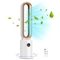 YOPOWER Bladeless Tower Fan 2 In 1 Electric Fan Sleep Timer Remote Control