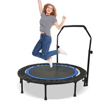 YOPOWER Mini Trampoline for Adult, 48inch Rebounder Trampoline, Workout Indoors and Outdoors, Adult and Children's Trampoline