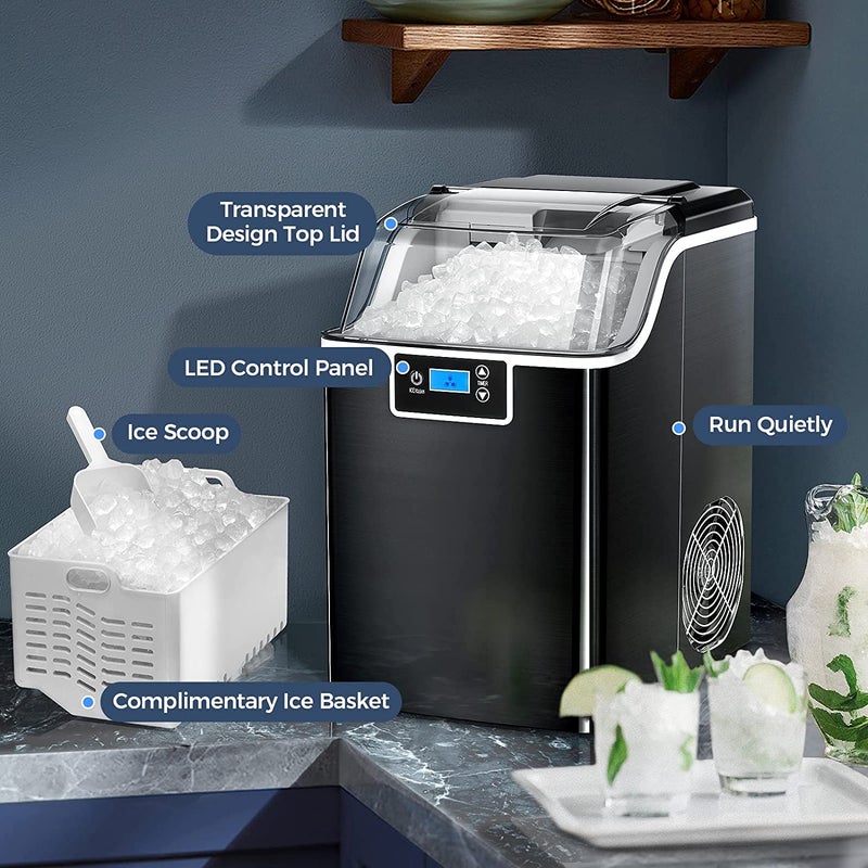  Ice Maker Machine for Home Small, Ice Makers Countertop Nugget  Ice Cubes, Self-Cleaning Function Low Noise Easy to Use : Industrial &  Scientific