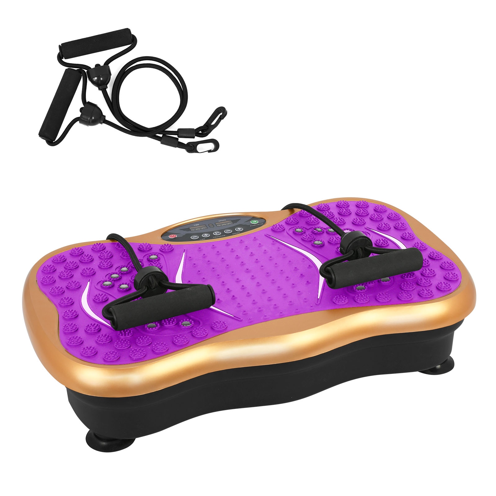 YOPOWER Vibration Plate Exercise Machine Body Workout Platform Home Gym Fitness Purple Australia