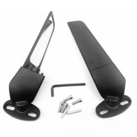 2x Wind Swivel Wing Rearview Side Mirror For Kawasaki Ninja 250 300 400 650 ZX6R no