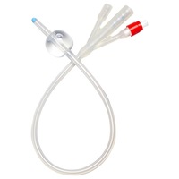 Livingstone 3-Way All Silicone Foley Balloon Catheter 50ml 20FG Yellow 10 Box