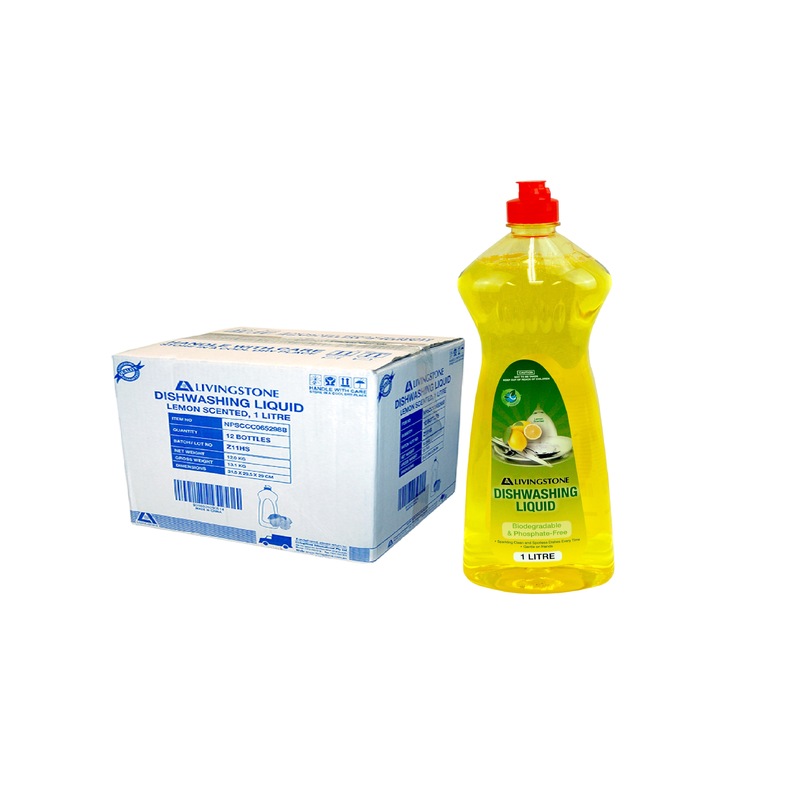 Buy Livingstone Dishwashing Liquid Detergent, 1 Litre Bottle, Easy Flip