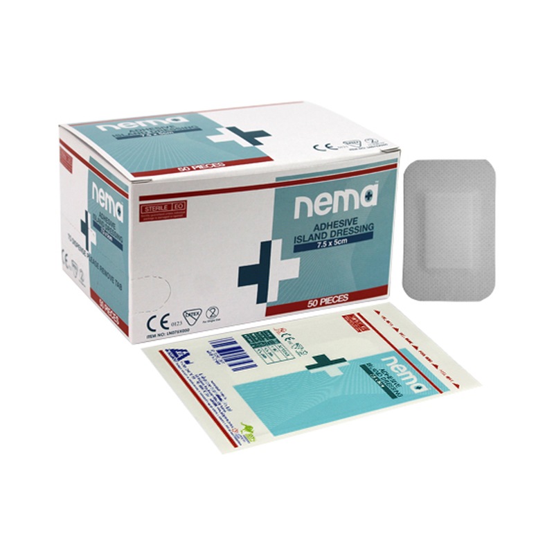 Buy Nema Adhesive Island Dressing with NonAdherent Pad Nonwoven 7.5 x
