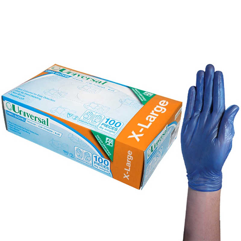 Buy Universal Choice Vinyl Gloves, Recyclable, 6.0g, Low Powder, Extra