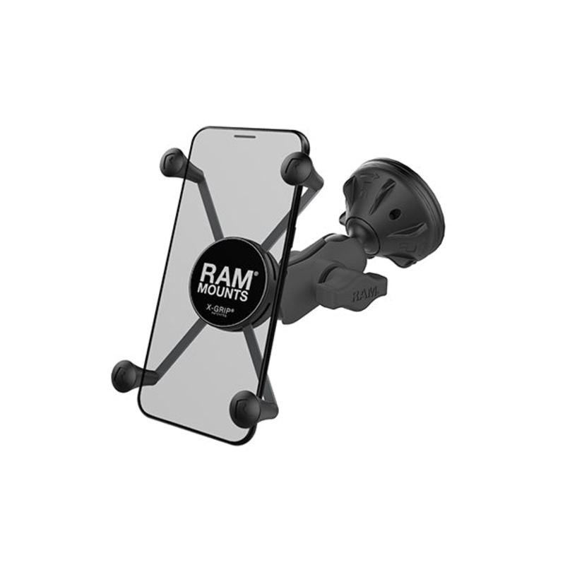 Support Double Ventouse RAM Mount - Pour GPS, Smartphone, Caméra - Base Universelle