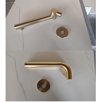 Brushed Gold wall mount bath spout 180° swivel bathtub basin sink vanity