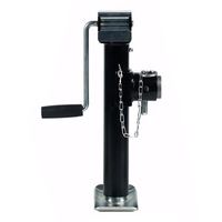 1 Piece Heavy Duty Jack Stand 10Inch 43-68.4cm Height Adjustable Leg Support 0.9 T Stabilizer with Side Handle for Caravan Canopy Trailer