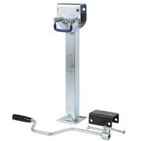 1 Piece Heavy Duty Jack Stand 60-104cm Height Adjustable Leg Support 3.6 T Stabilizer with Drive Nut 19mm for Caravan Canopy Trailer