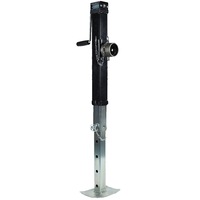 1 Piece Heavy Duty Jack Stand 64-136cm Height Adjustable Leg Support 3.6 T Stabilizer with Side Handle for Caravan Canopy Trailer