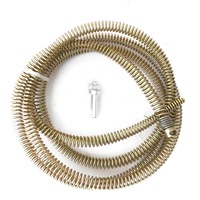 DIY Plumbing Drain Snake Auger Cleaning Tool Soft Spring Cable 2.5m for Electric Drill Sink Toilet Shower Bathroom