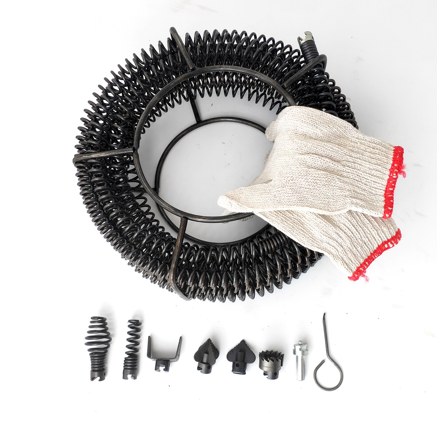 DIY Plumbing Drain Snake Auger Cleaning Tool Spring Cable Sewer Pipe for Electric