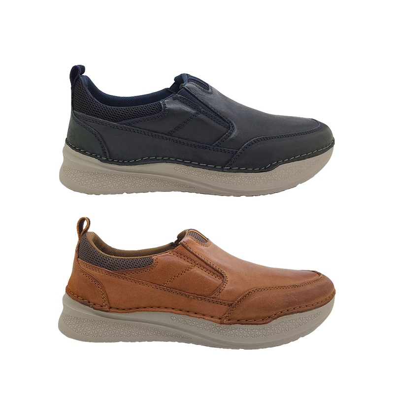 Buy Explorer Conifer Mens Leather Slip on Shoes Casual Comfort Shoe