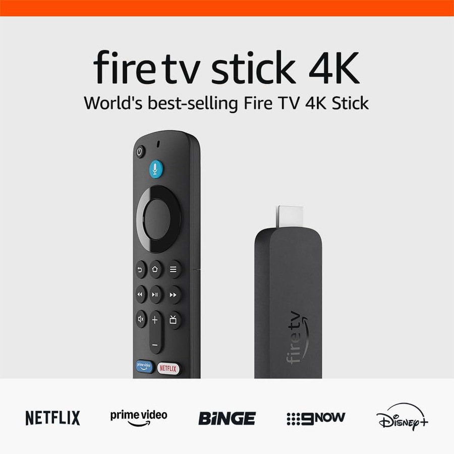 Amazon Fire TV Stick 4K Alexa Voice Remote Stream Prime Video - 2nd Generation