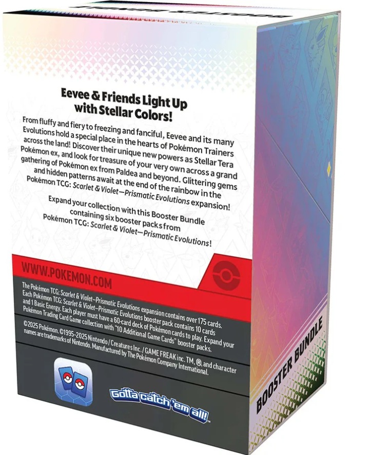 Pokemon TCG Scarlet & Violet Prismatic Evolutions Booster Bundle