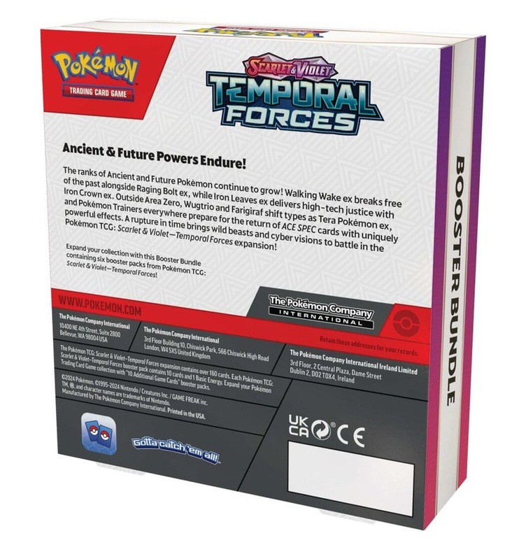 Pokemon TCG Scarlet & Violet Temporal Forces - Booster Bundle