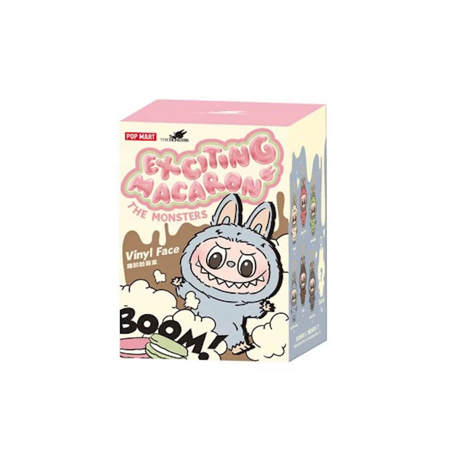 Popmart Labubu THE MONSTERS Exciting Macaron Series-Vinyl Plush Pendant Blind Box
