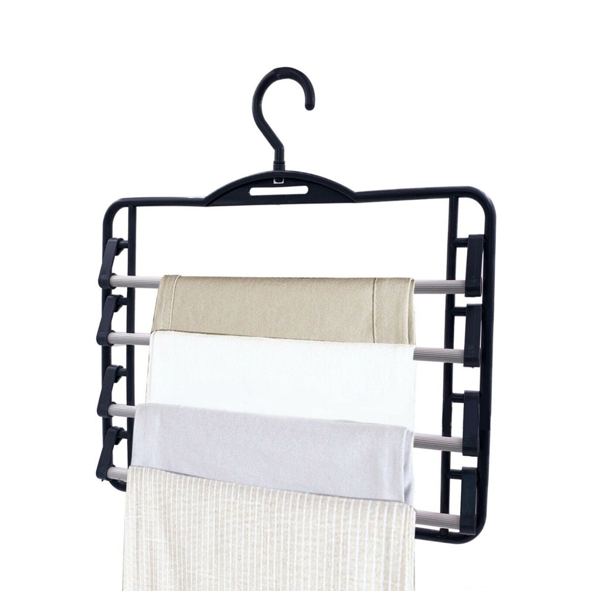 Volo Pull Out Pants Rack -Steel Pull Out Pants Hangers - Clothes Organiser  Storage Bar Pants Slide Out Rack Trousers Rack for Wardrobe Organization.  Colour: Mocha (Side Mounted Trouser Rack) : Amazon.in: