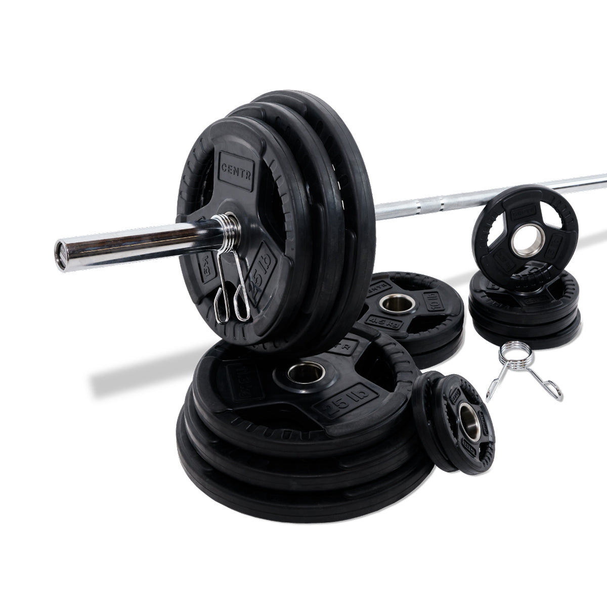 300 lb free on sale weight set