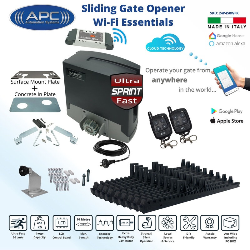 Buy APC Automatic Electric Gate Opener AC to 24V DC Sliding Gate Opener