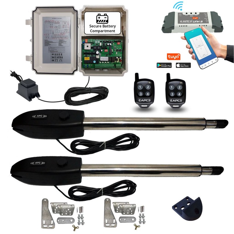 Buy Automatic Electric Gates, Double Swing Gate Opener System with Wi