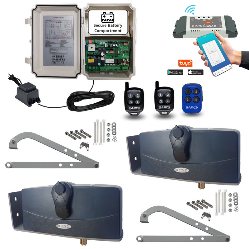 Buy Automatic Electric Gates, Double Swing Gate Opener with WiFi