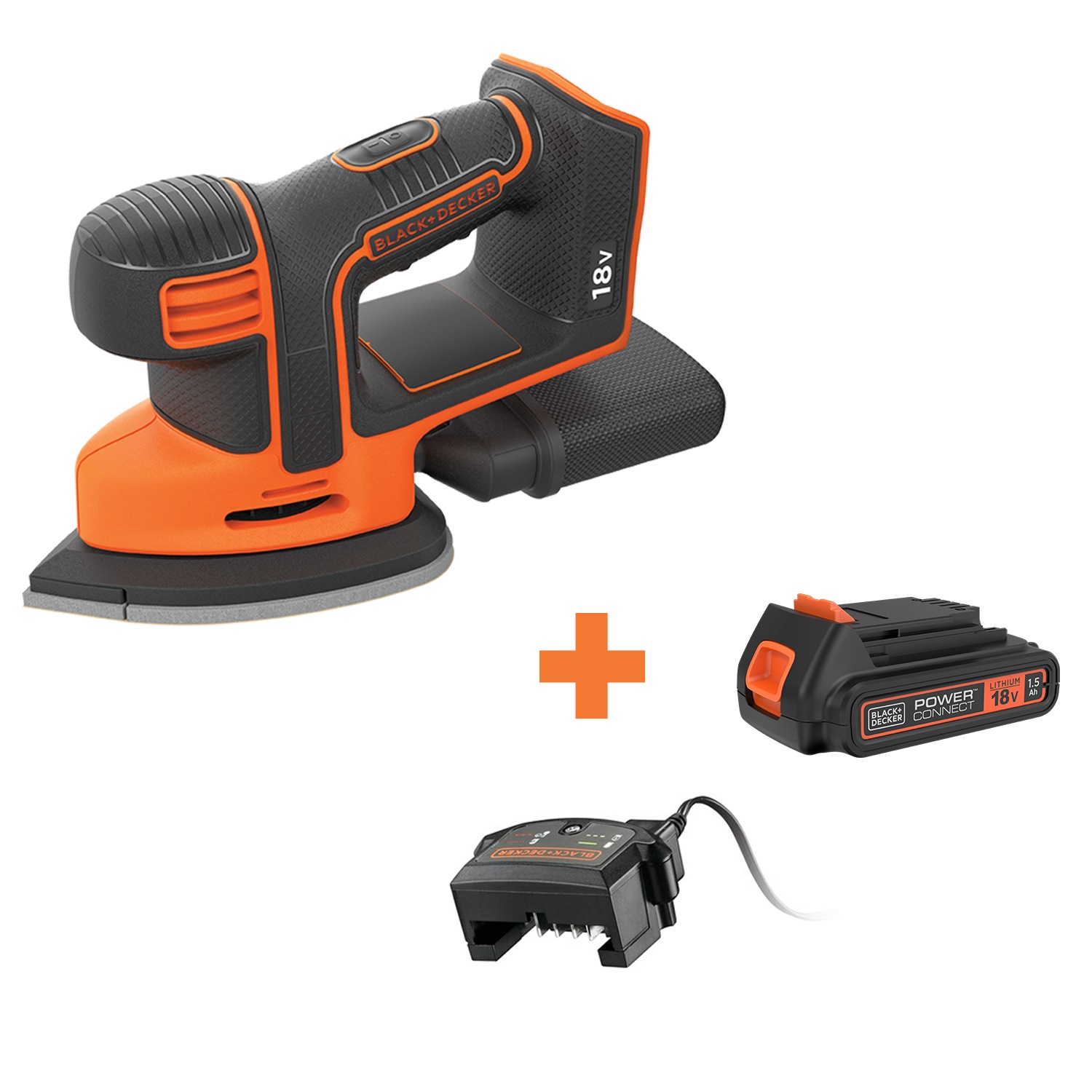 Buy BLACK DECKER 18V Cordless Mouse Sander Skin Battery sold separately MyDeal