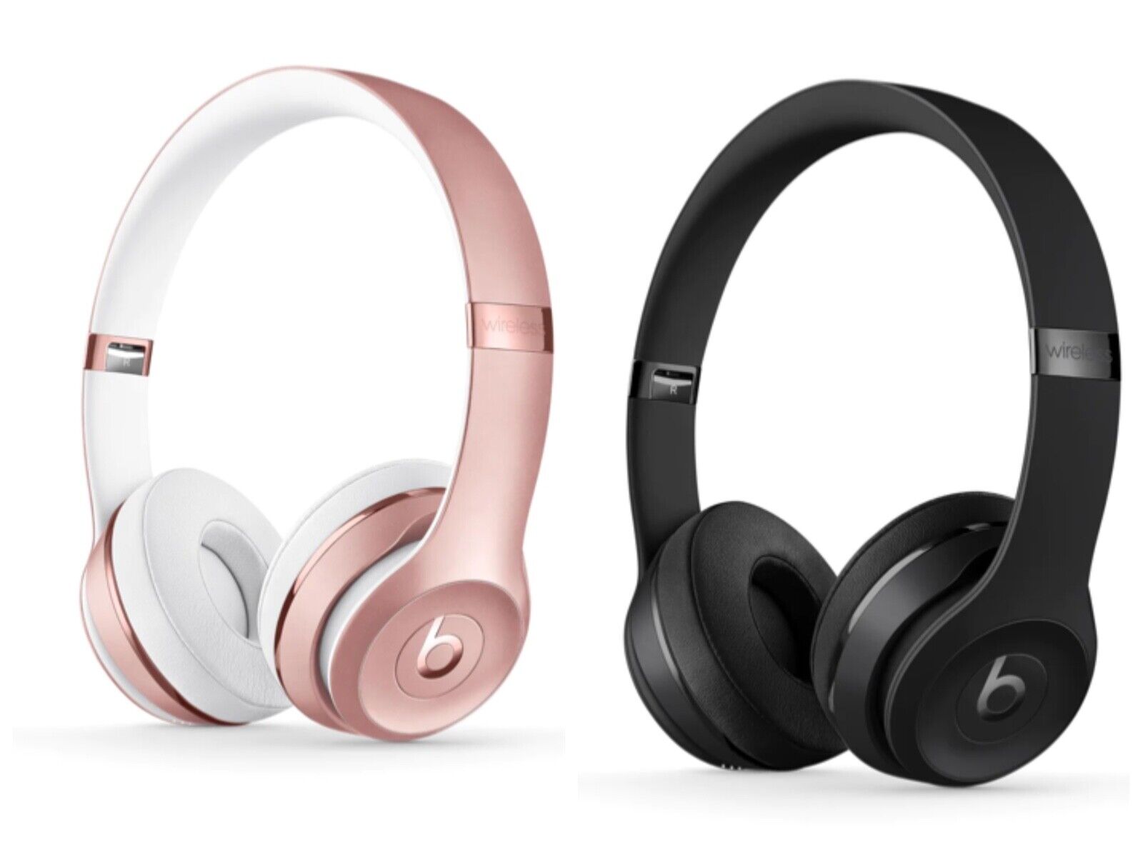 Buy Beats Solo3 Wireless On Ear Headphones Rose Gold Matte Black