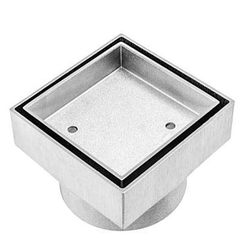 Buy Shower Grate Floor Waste Drain Tile Insert Square Solid Brush 100mm