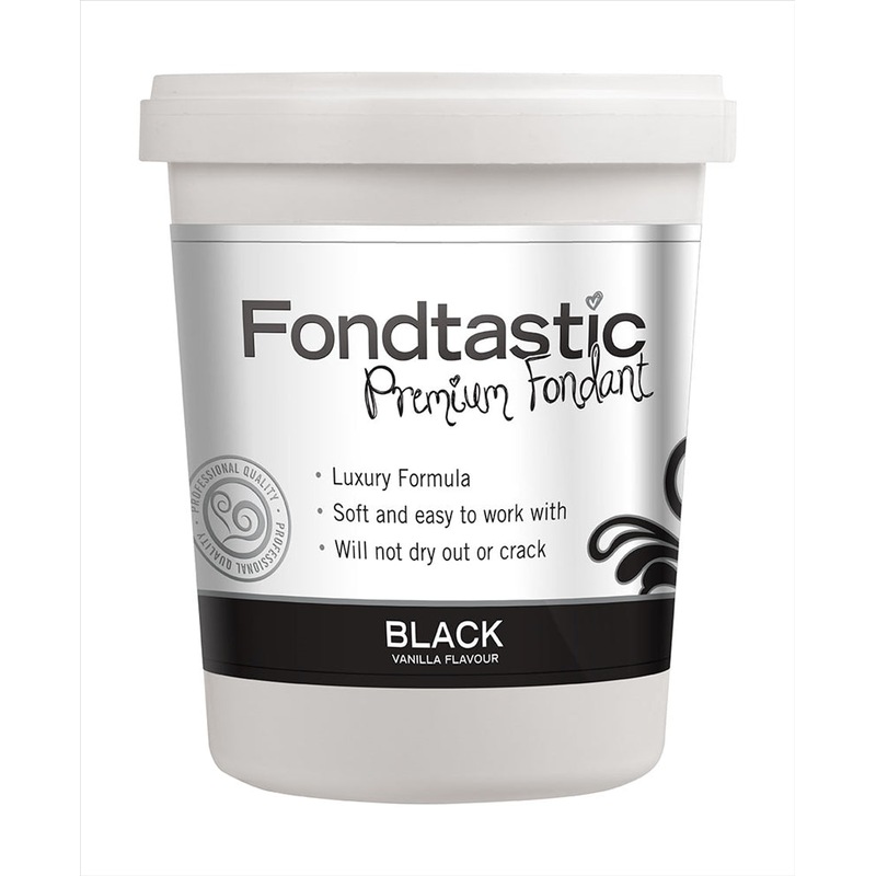 Buy Fondtastic Vanilla Flavoured Fondant - Black 908g - MyDeal