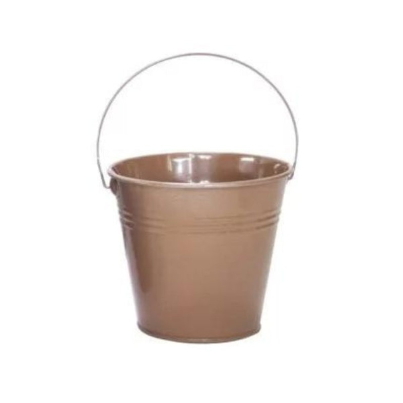 Buy Rose Gold Mini Galvanized Bucket 12cm MyDeal