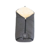 Naturally Sheepskins Weatherproof Lambskin Footmuff with Centre Zip (Universal Fit)