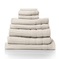 Royal Comfort Eden Cotton 600GSM 100% Cotton Luxury Bath Towels Set 8 Piece Beige