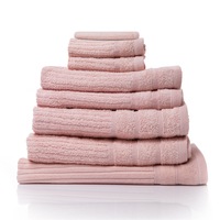 Royal Comfort Eden Cotton 600GSM 100% Cotton Luxury Bath Towels Set 8 Piece Blush
