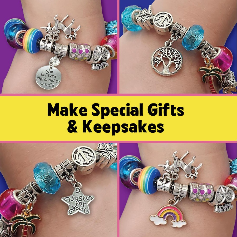 5 Minute Crafts Bracelet Making Kit - 62 Piece Set - Create Unique Bracelets With A One-Of-A-Kind Design