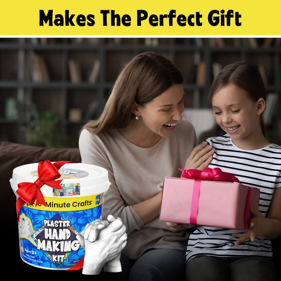 5 Minute Crafts Hand Plaster Kit - 2 Pack - Create Hand Plaster Masterpieces and Preserve Memories