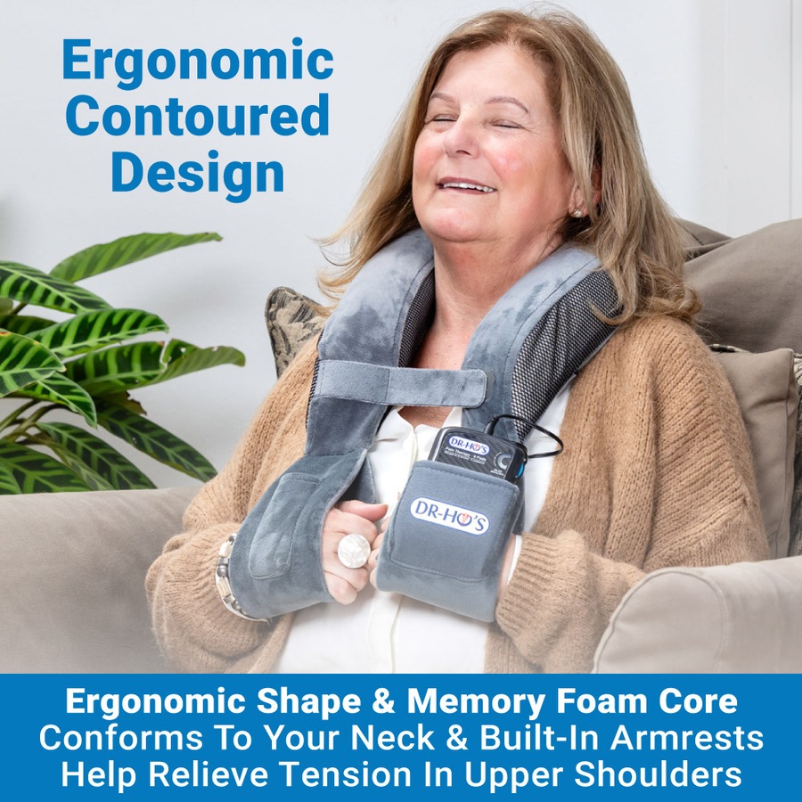 Dr Ho's Neck Pain Pro TENS + EMS Deep Tissue Massage Device For Neck and Shoulders, Relax and Loosen Tight Muscles