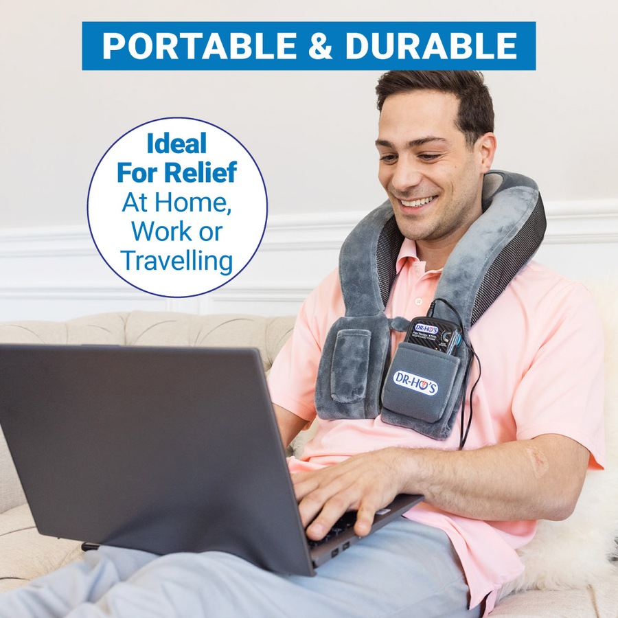 Dr Ho's Neck Pain Pro TENS + EMS Deep Tissue Massage Device For Neck and Shoulders, Relax and Loosen Tight Muscles