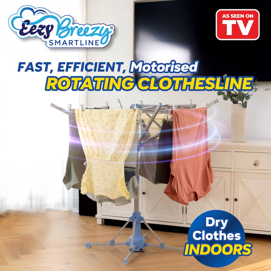 Buy Eezy Breezy Smartline Fast, Ultra-Efficient Motorised Clothesline ...