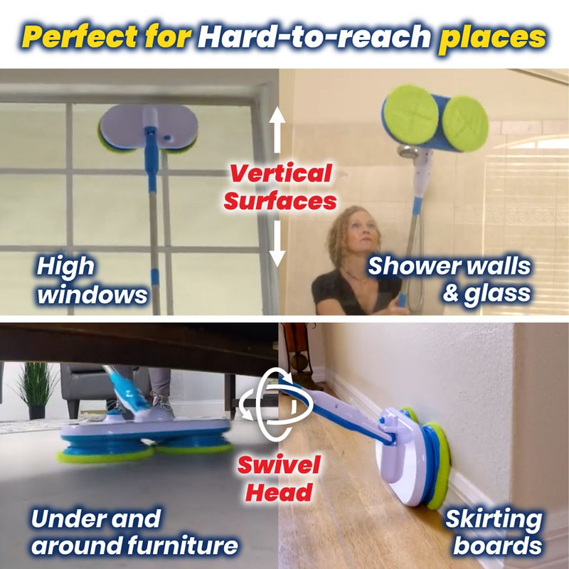 Buy Fantastic Floating Mop With Microfibre, Scouring & Polishing Pads