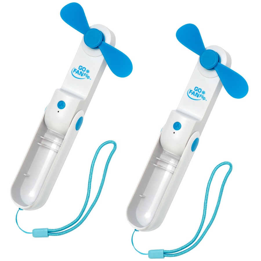 Buy Go Fan Flip - 2 Pack - Rechargeable Flip Fan With Built In Power ...