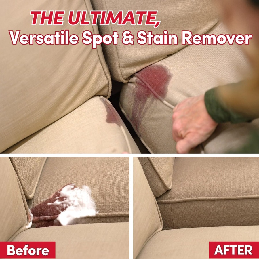 Horsepower Bull Shot Powerful Carpet and Upholstery Spot and Stain Remover, Stain-Lifting Foam-Action, Pet Stains & Odors, Coffee, Wine, Grease