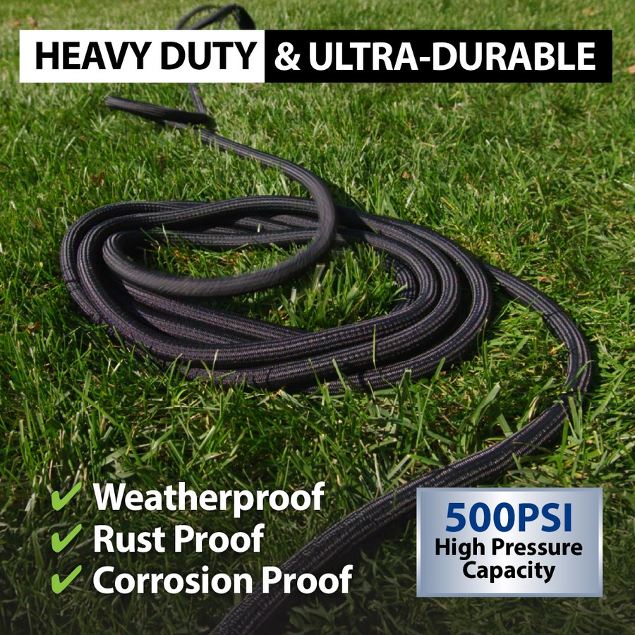 Hydrosteel Hose 15m - Heavy Duty Garden Hose Made With Steel