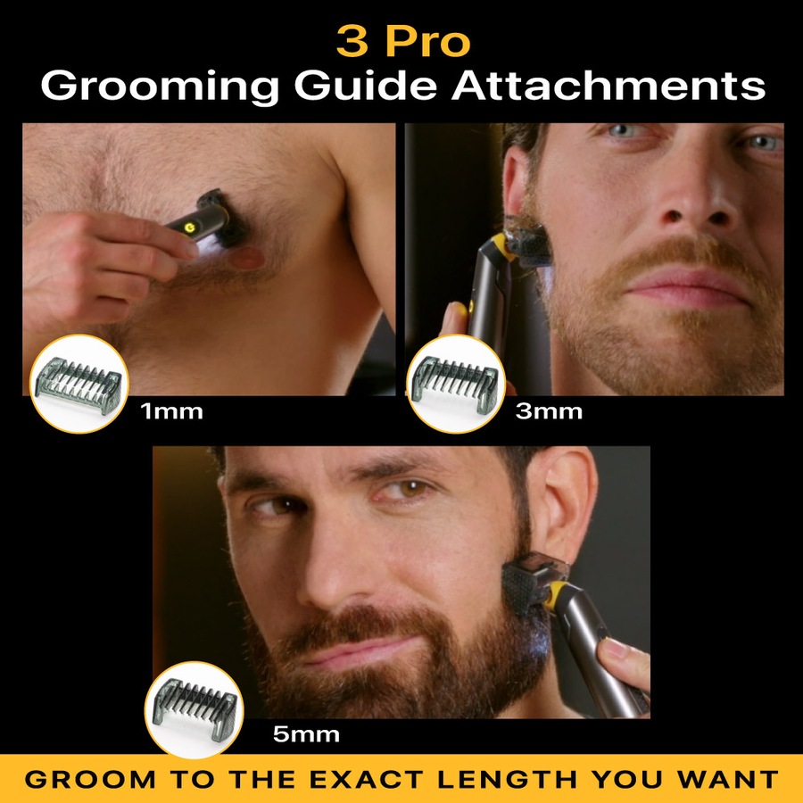 MicroTouch Solo Titanium Rechargeable Razor that Trims, Edges, Shaves & Grooms