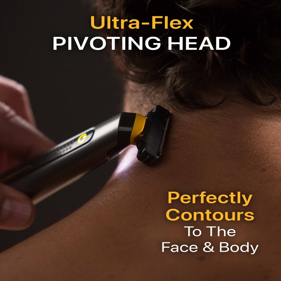 MicroTouch Solo Titanium Rechargeable Razor that Trims, Edges, Shaves & Grooms