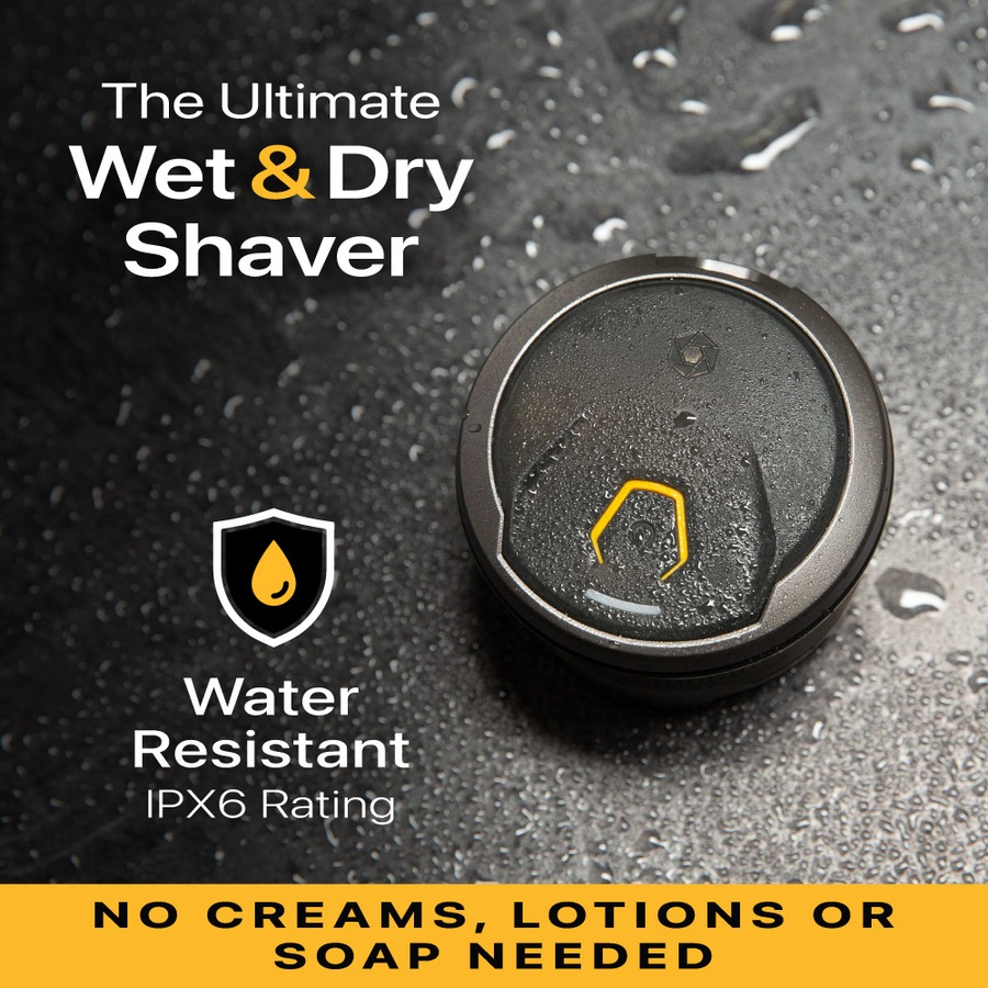 Microtouch Titanium Electric Head Shaver - Rechargeable Head and Face Shaver for Men, Cordless Razor, Hypoallergenic Wet/Dry Shaving, Precision Head Trimmer